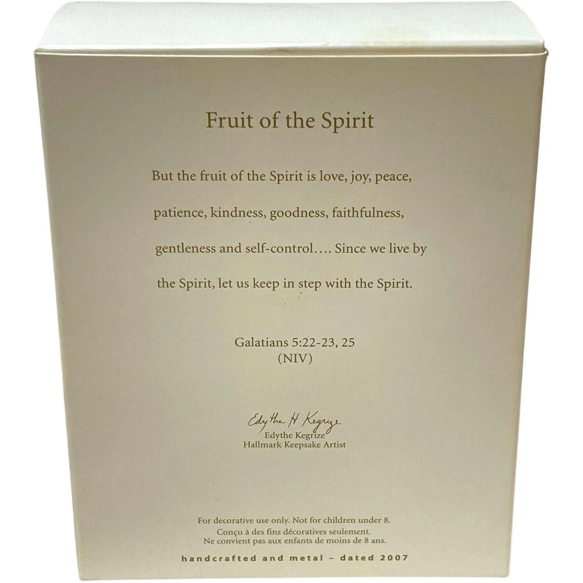2007 Fruit of the Spirit Hallmark Ornament (Religious) QXG7189