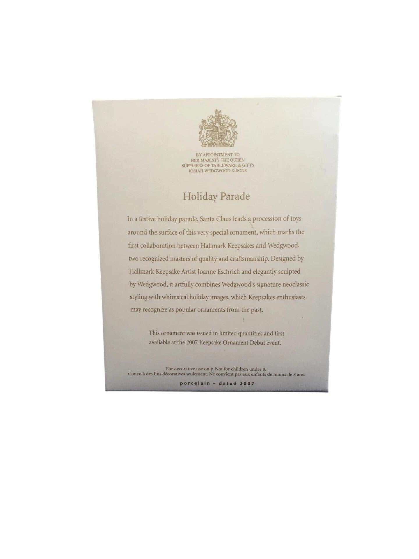2007 Holiday Parade Wedgewood Hallmark Ornament (Ball) QXE9139