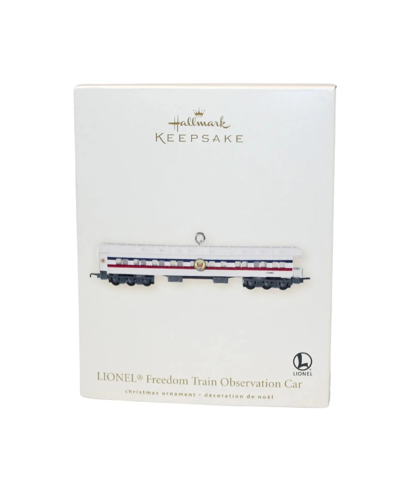 2007 Lionel Freedom Train Observation Car Hallmark Ornament (Lionel) QXI2017