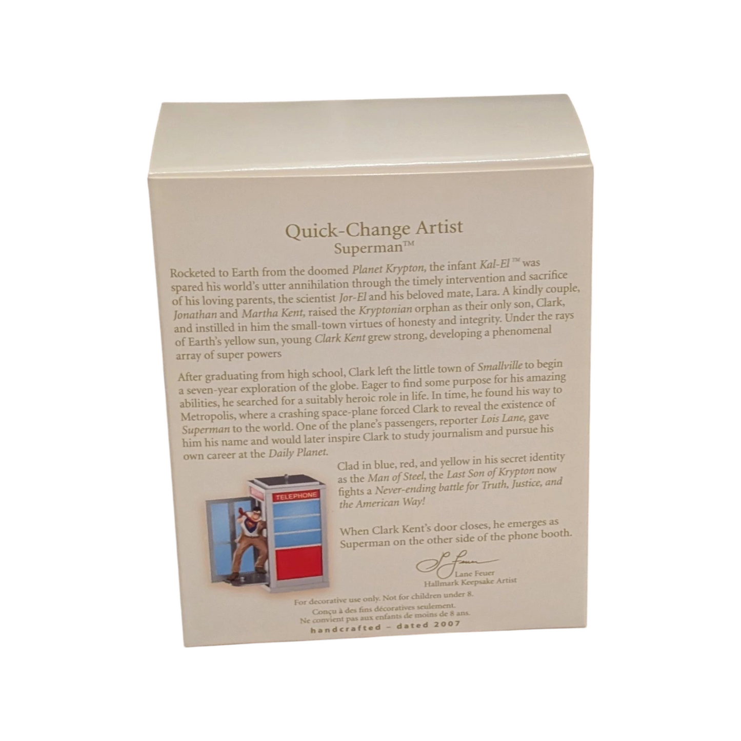 2007 Quick-Change Artist Hallmark Ornament (Super Heroes) QXI4189