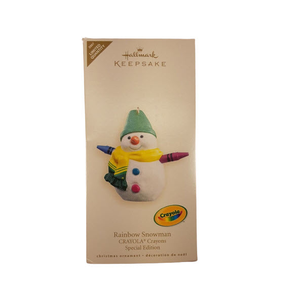 2007 Rainbow Snowman Hallmark Ornament (Crayola) QXE9117