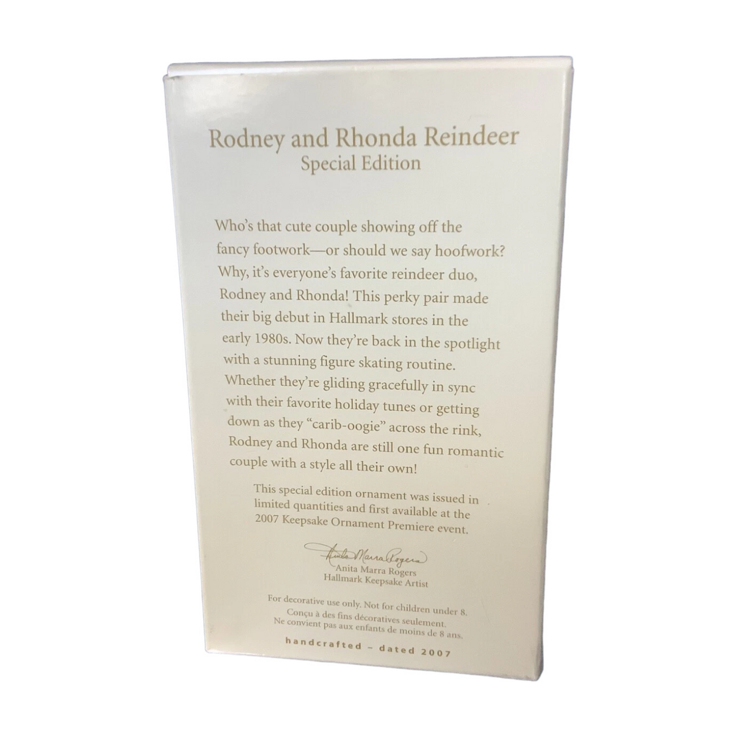 2007 Rodney and Rhonda Reindeer Hallmark Ornament (Rodney the Reindeer) QXE9129 Image5