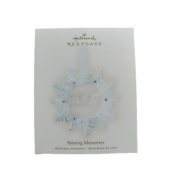 2007 Shining Hallmark Ornament (Snowflakes) QXG6387