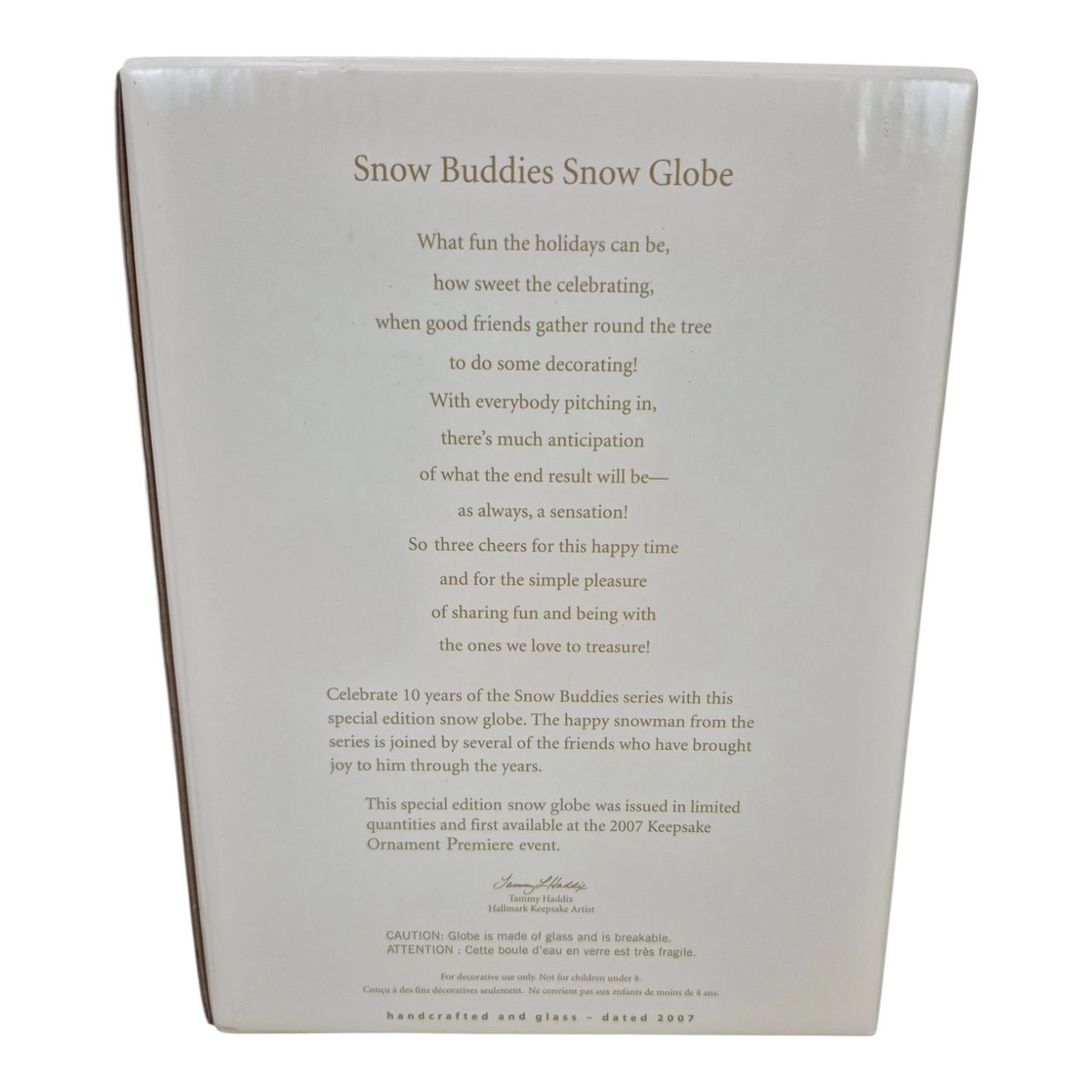 2007 Snow Buddies Snow Globe Hallmark Ornament (Snow Buddies) QXE9099