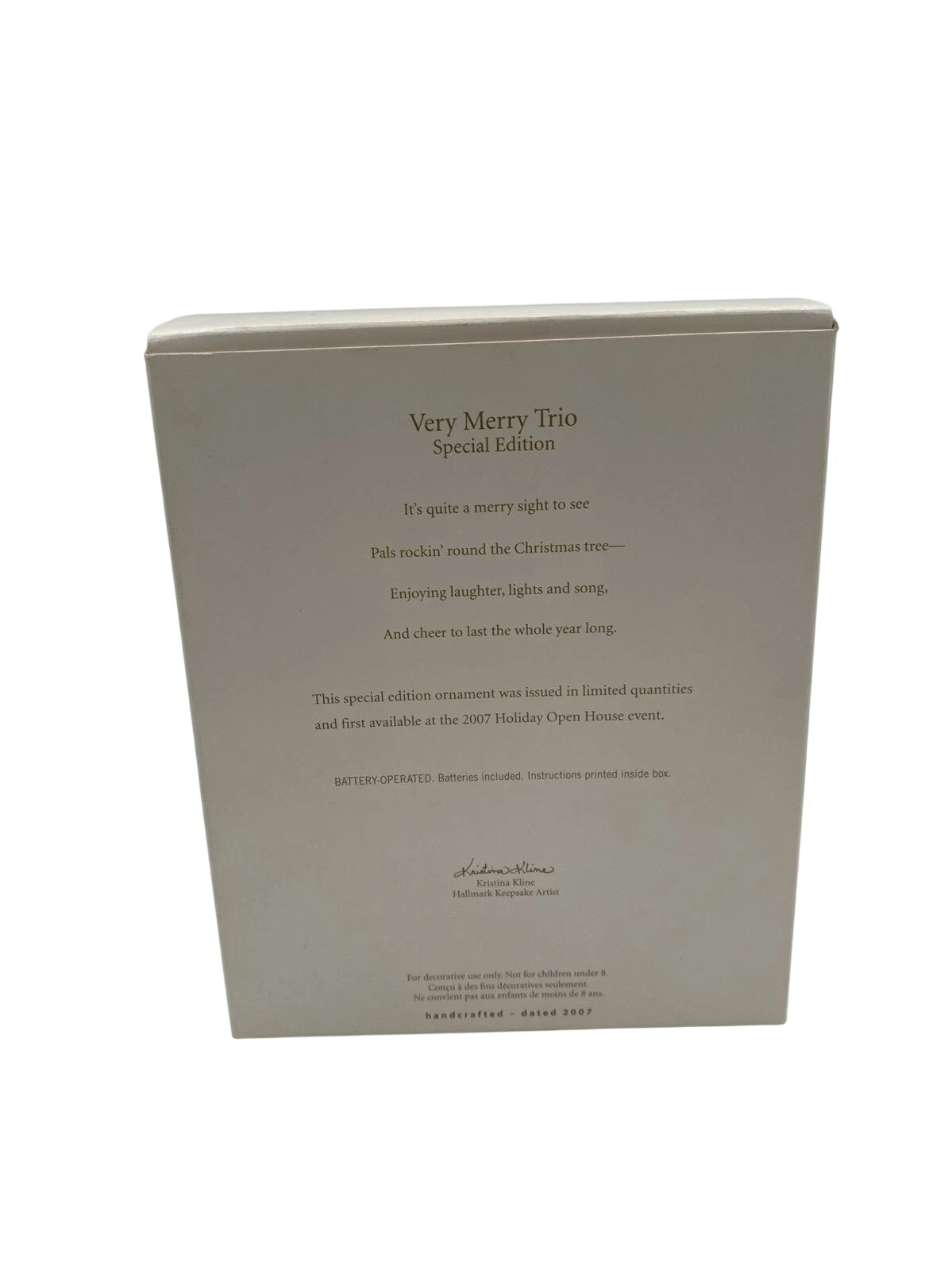 2007 Very Merry Trio Hallmark Ornament (Snowman) QXE9147