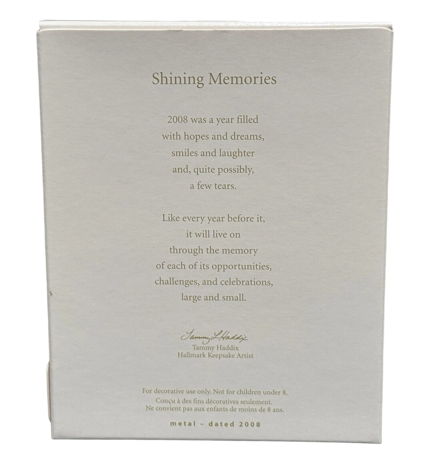 2008 Shining Hallmark Ornament (Snowflake) QXG6281