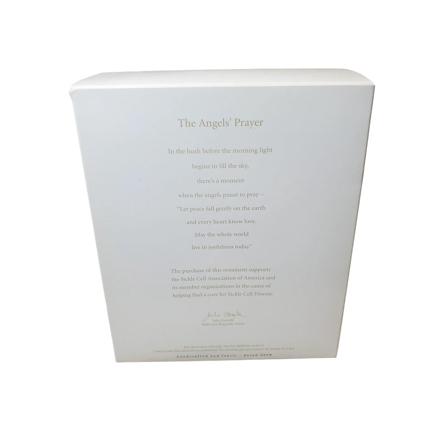 2008 The Angels' Prayer Hallmark Ornament (Angel) QXG7141
