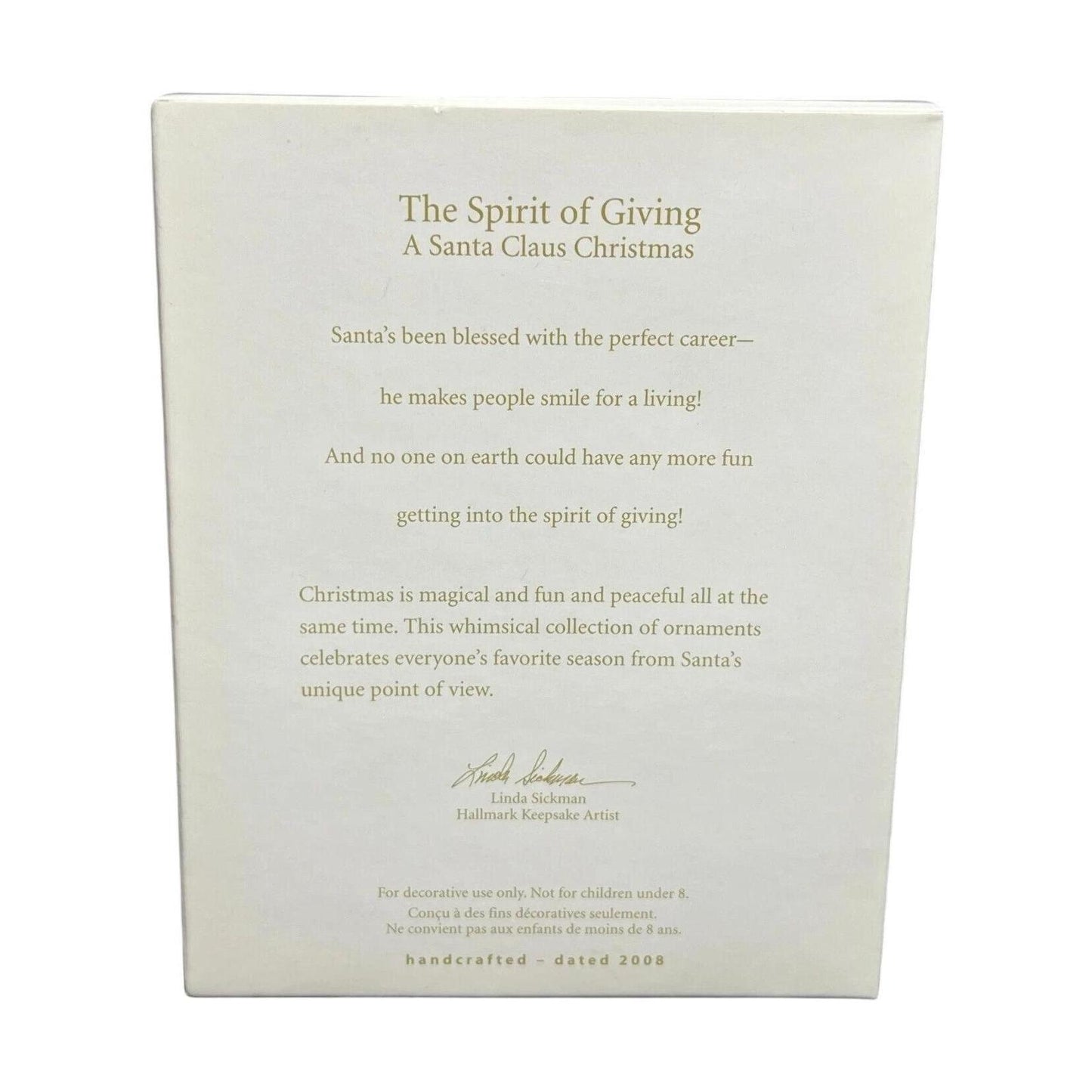 2008 The Spirit of Giving Hallmark Ornament (Sleigh) QP1614