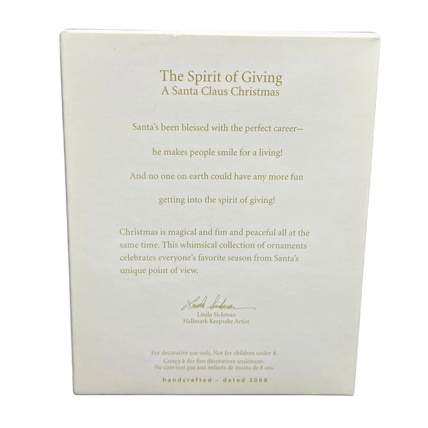 2008 The Spirit of Giving Hallmark Ornament (Sleigh) QP1614