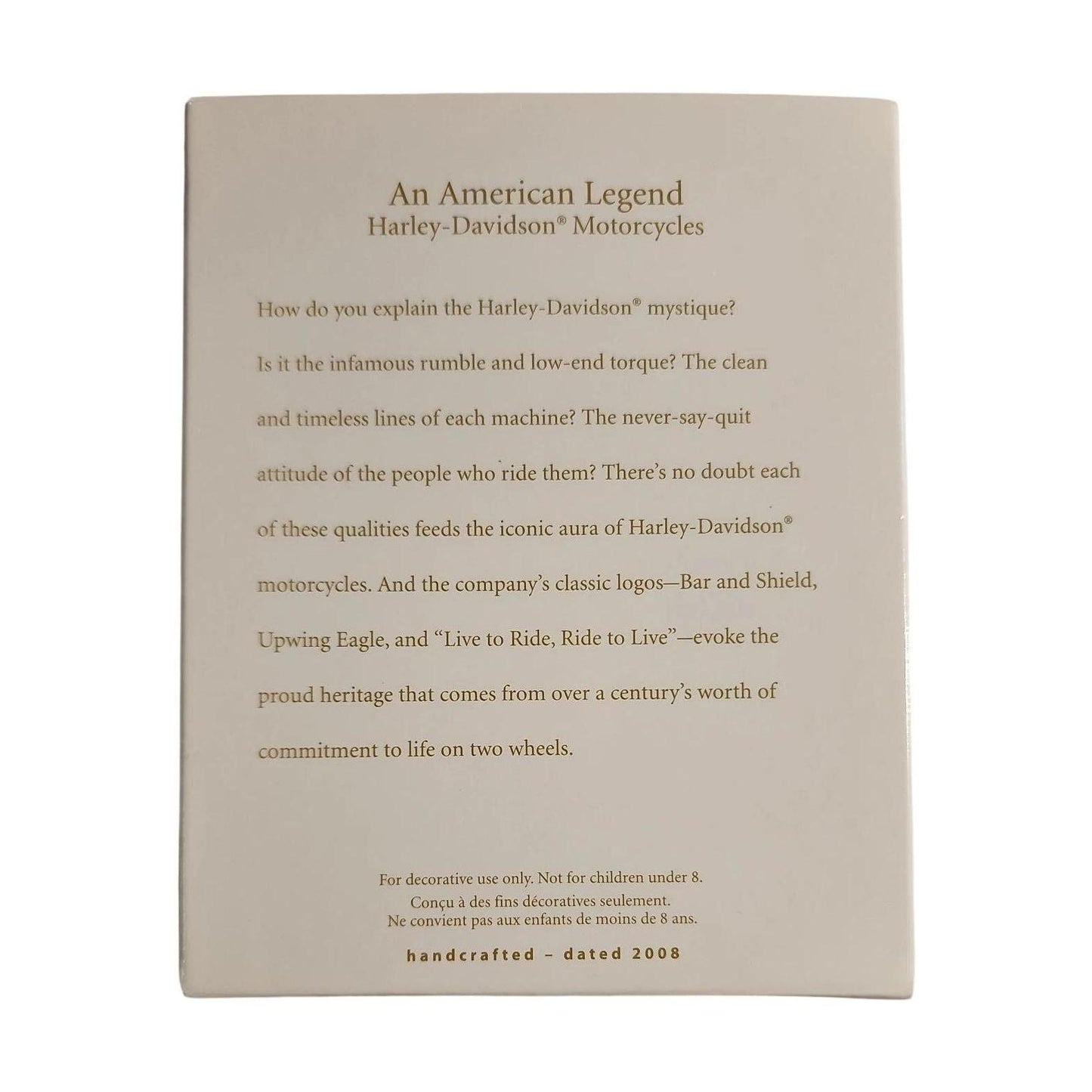 2008 An American Legend Hallmark Ornament (Harley-Davidson) QFM4484 Image6
