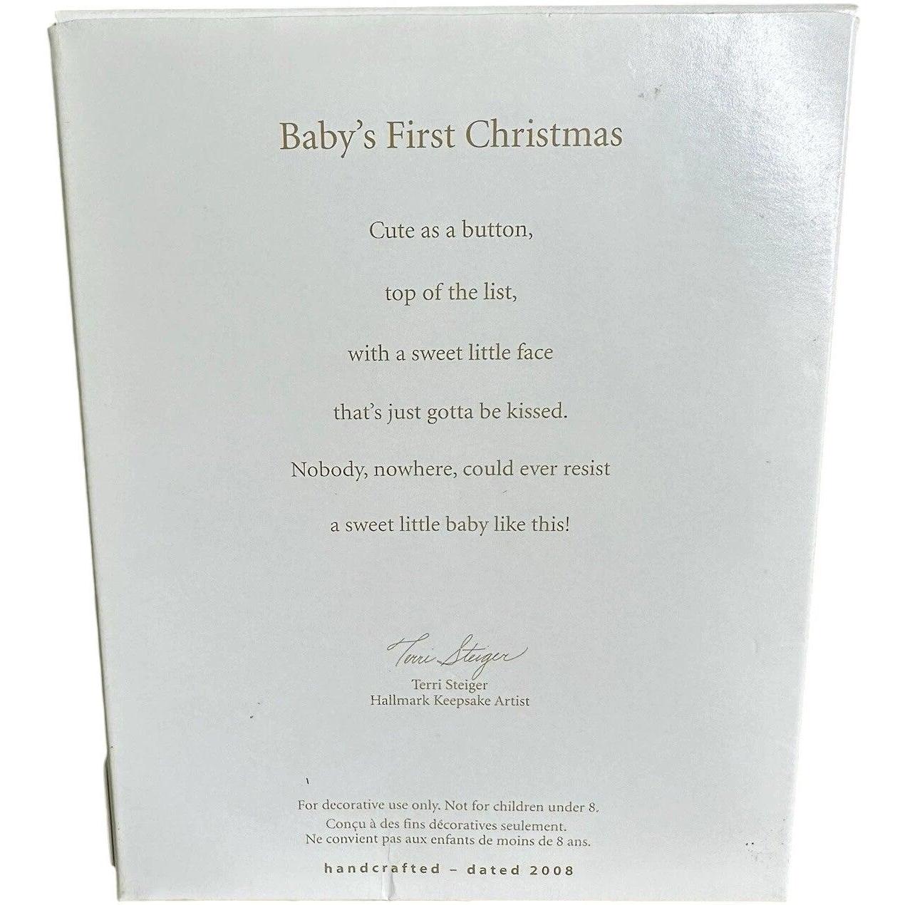 2008 Baby's First Christmas- Photo Holder Hallmark Ornament (Baby's First Christmas) QXG6104