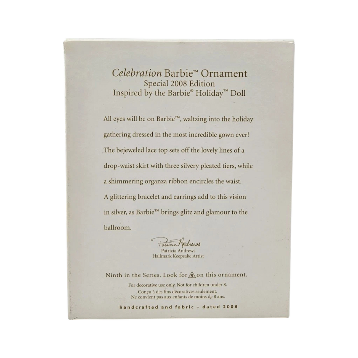 2008 Celebration Barbie Holiday Doll Hallmark Ornament (Celebration Barbie) QX2864