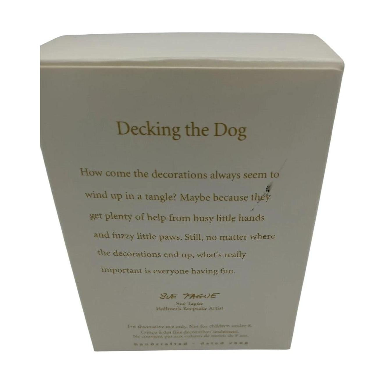 2008 Decking the Dog Hallmark Ornament (Animal) QXG7264