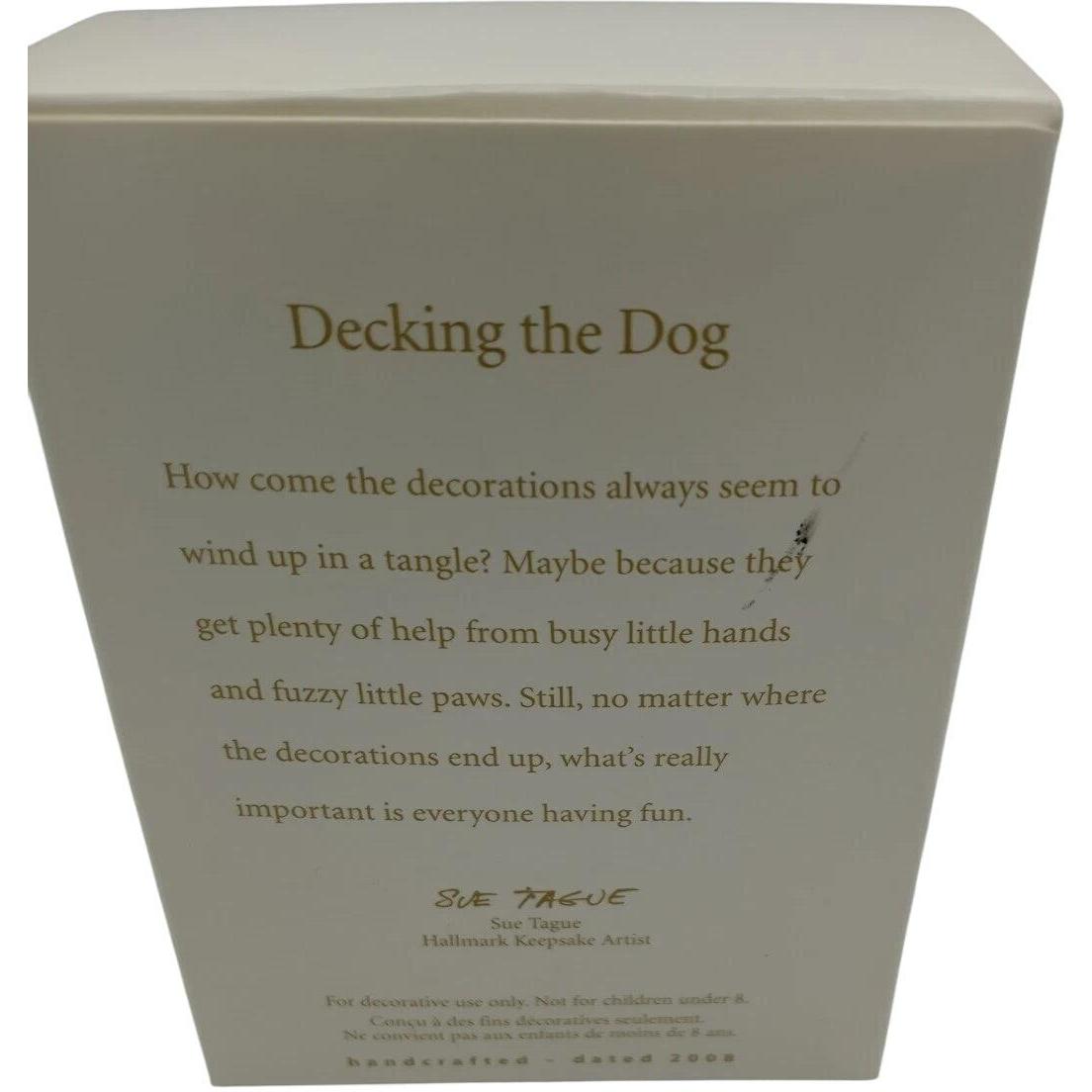 2008 Decking the Dog Hallmark Ornament (Animal) QXG7264