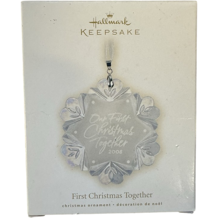 2008 First Christmas Together Hallmark Ornament (Snowflake) QXG6261