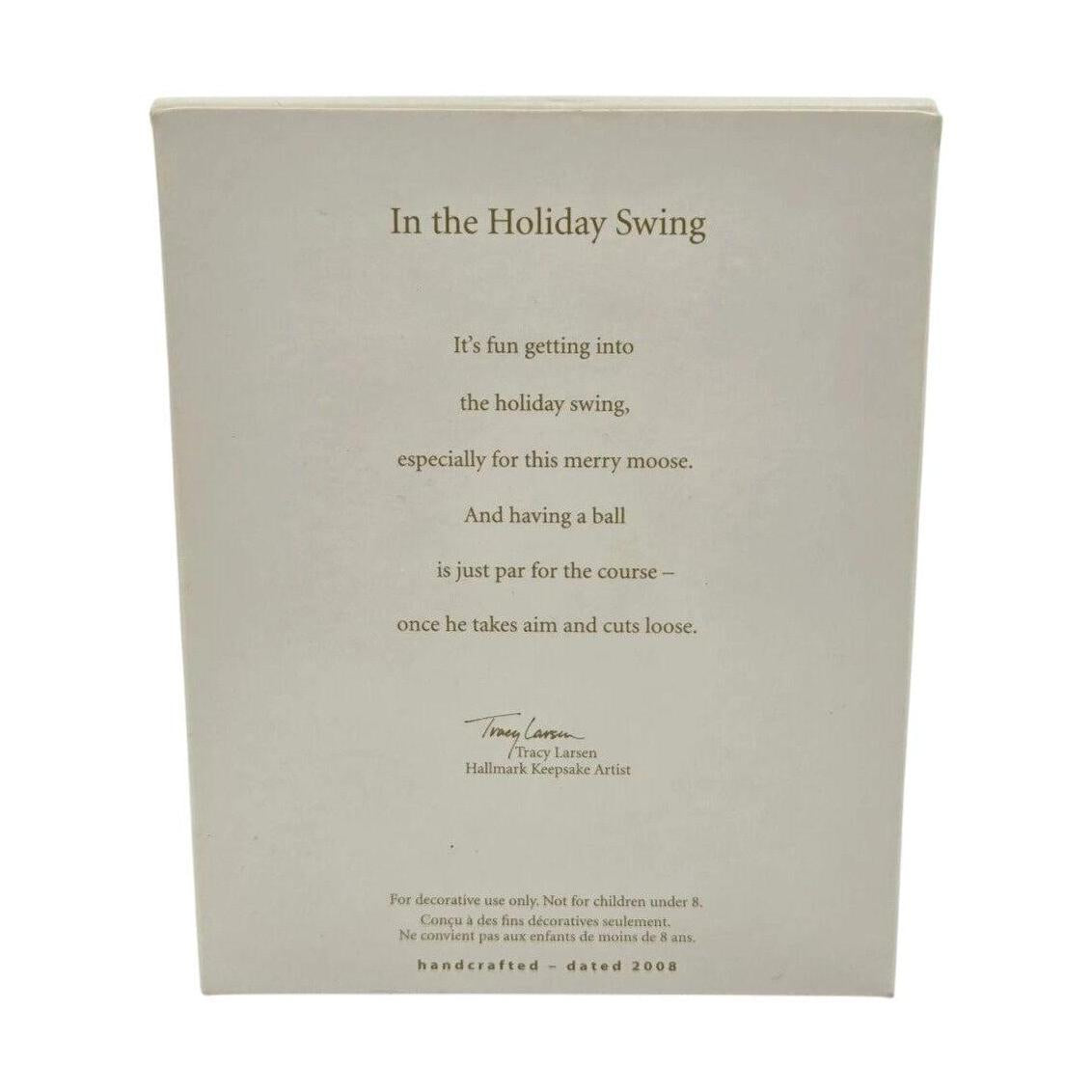 2008 In the Holiday Swing Hallmark Ornament (Golf) QXG2201 Image6