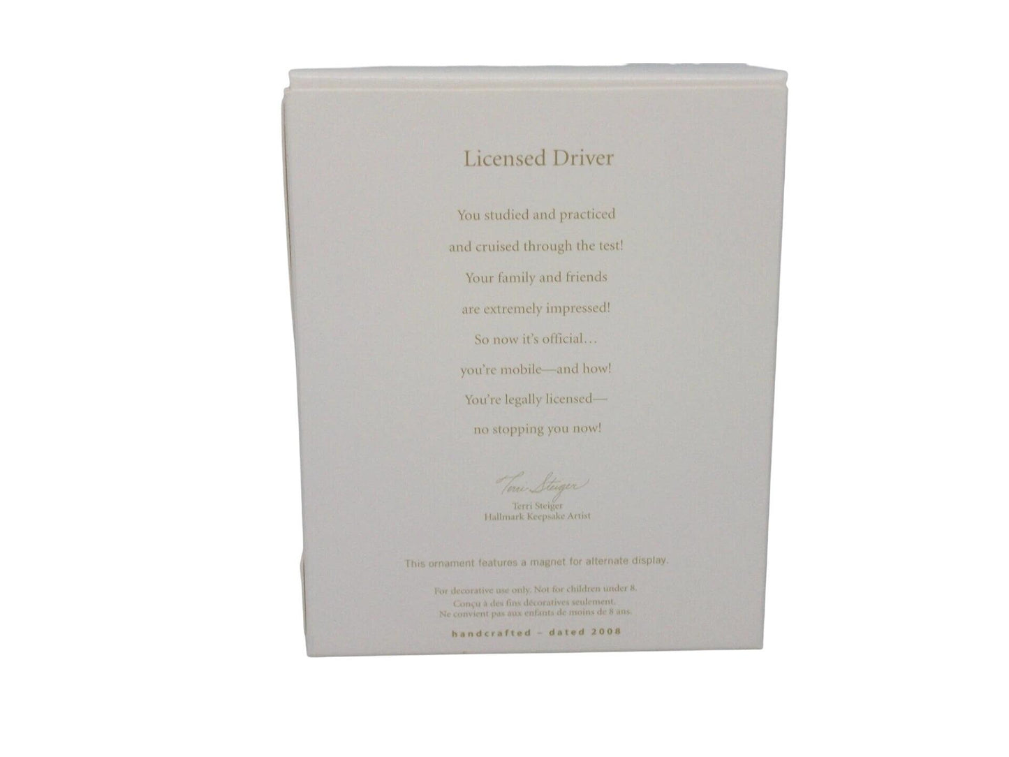 2008 Licensed Driver Hallmark Ornament (Photo Holder) QXG6451