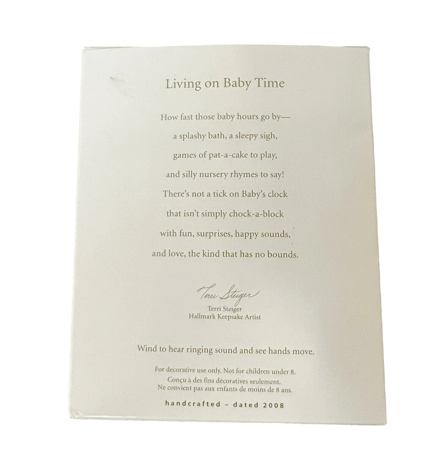 2008 Living on Baby Time (Clock)