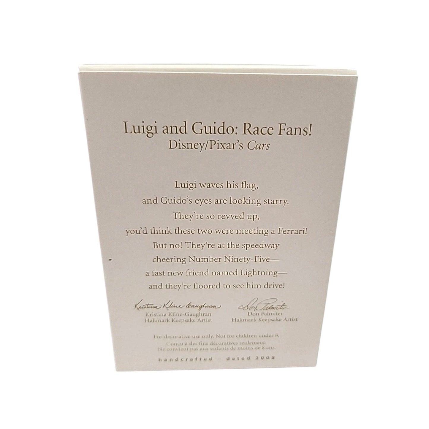 2008 Luigi and Guido: Race Fans! Hallmark Ornament (Cars) QXD4244 Image6