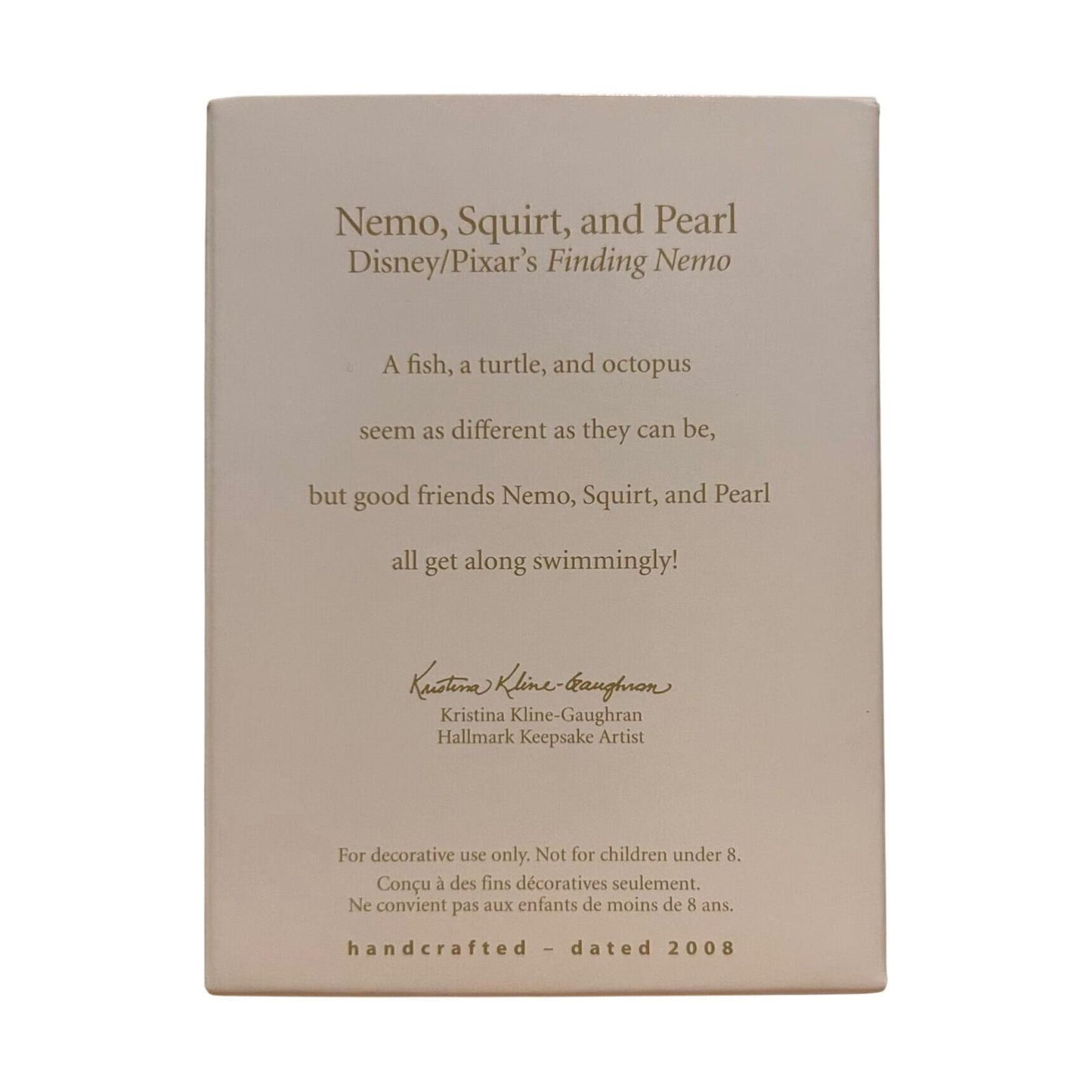 2008 Nemo, Squirt, and Pearl Hallmark Ornament (Disney/Pixar's Finding Nemo) QXM8134