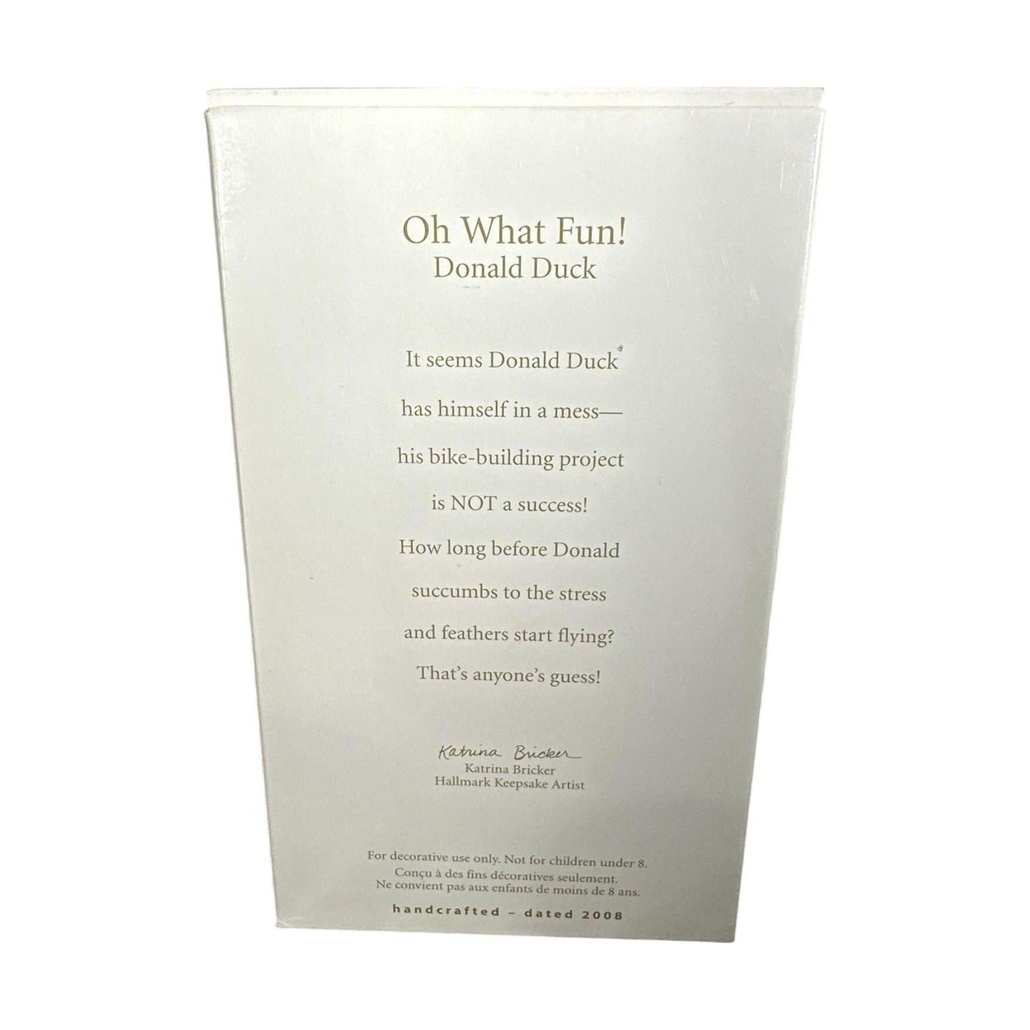 2008 Oh What Fun! Hallmark Ornament (Donald Duck) QXD4074