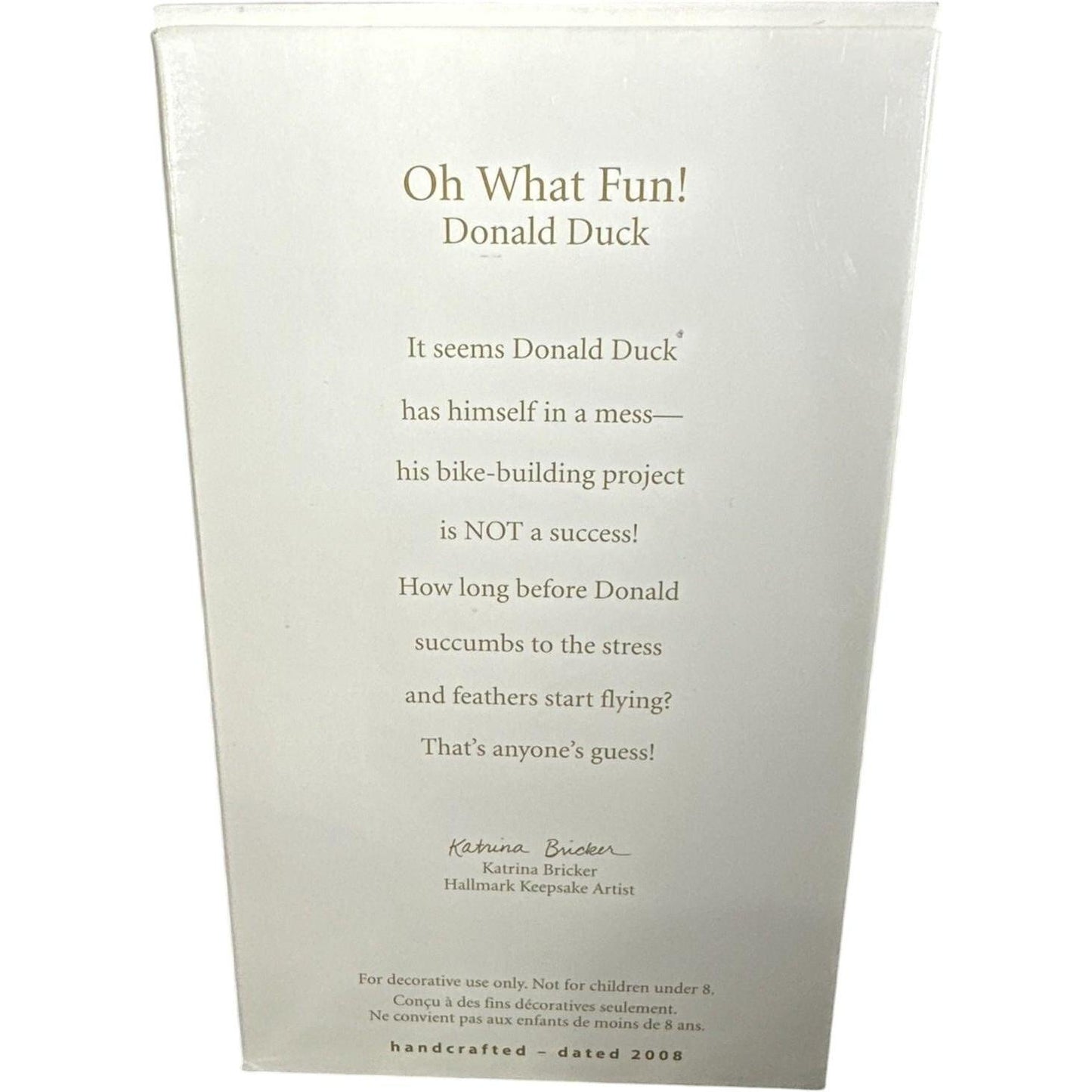 2008 Oh What Fun! Hallmark Ornament (Donald Duck) QXD4074