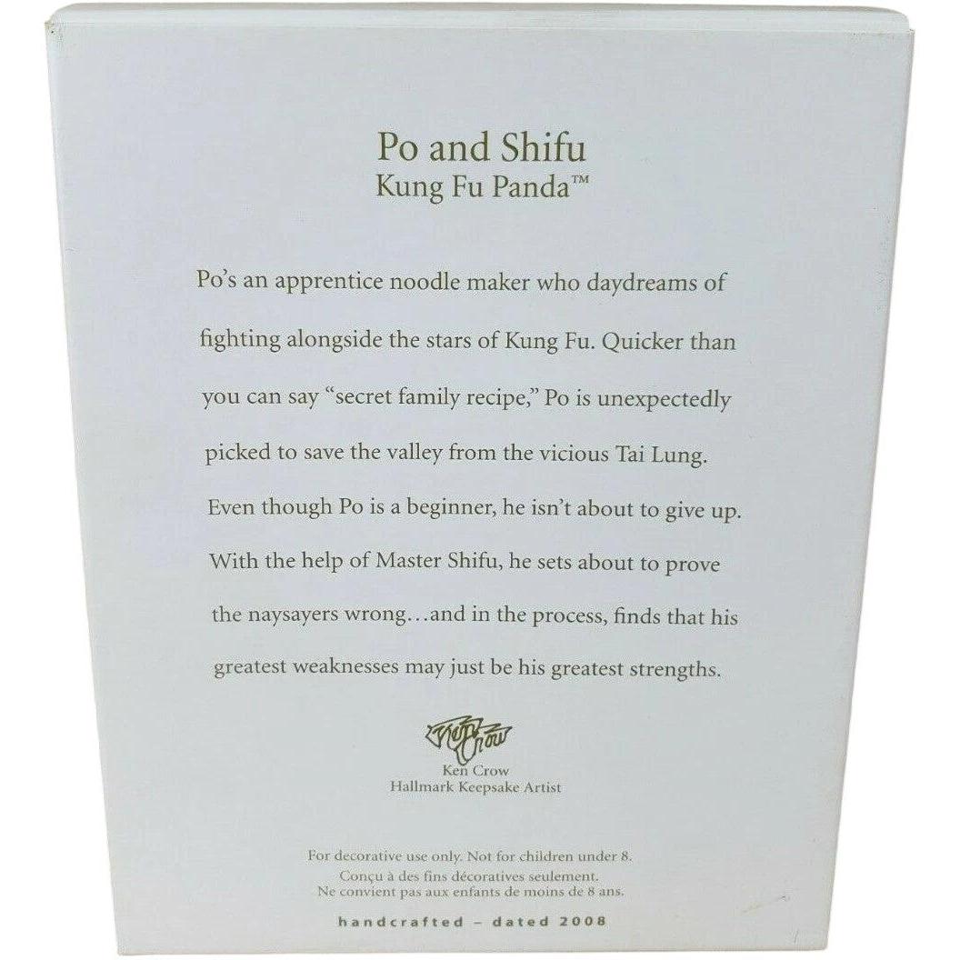 2008 Po and Shifu Hallmark Ornament (Kung Fu Panda) QXI4261