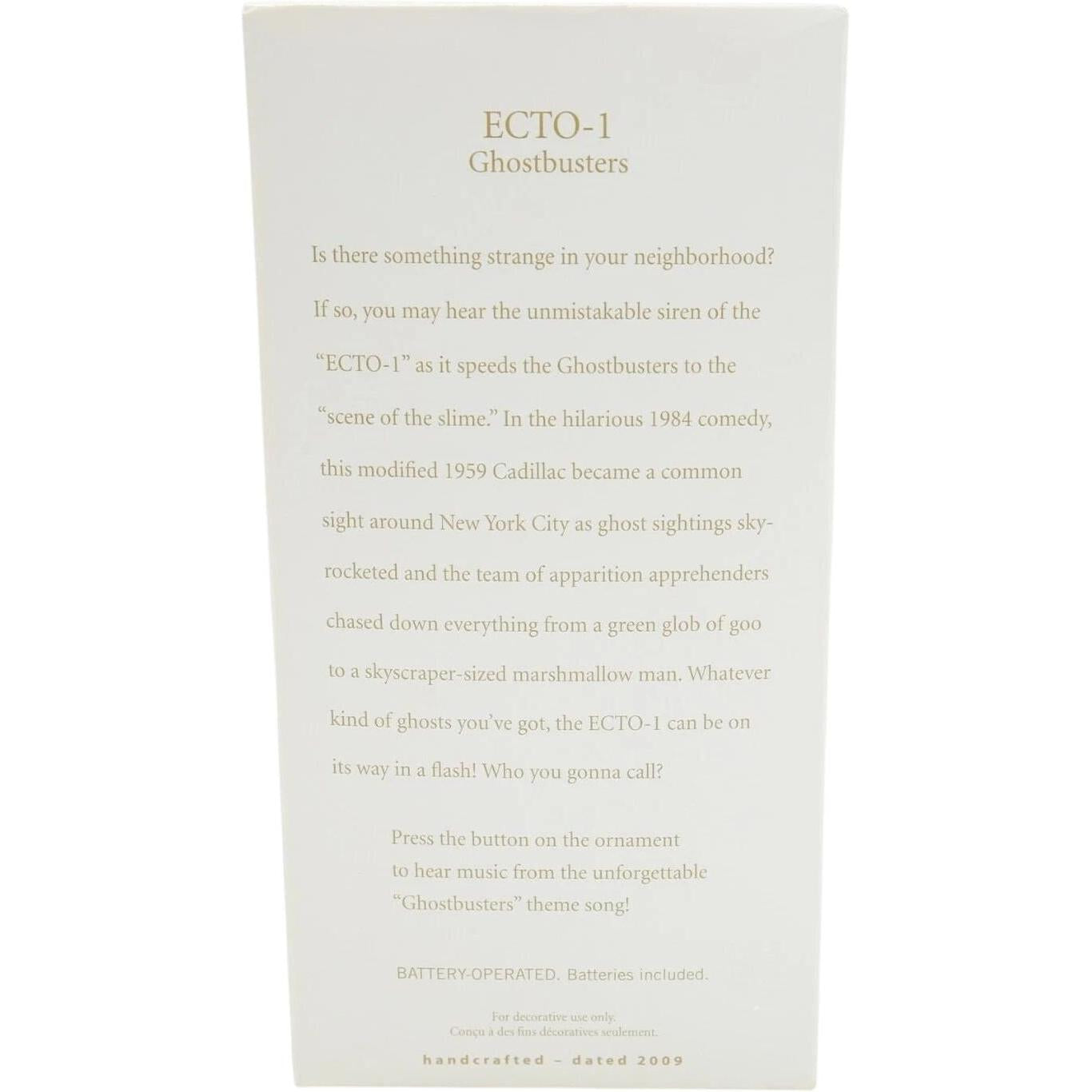 2009 ECTO-1 Hallmark Ornament (Ghostbusters) QXI1235