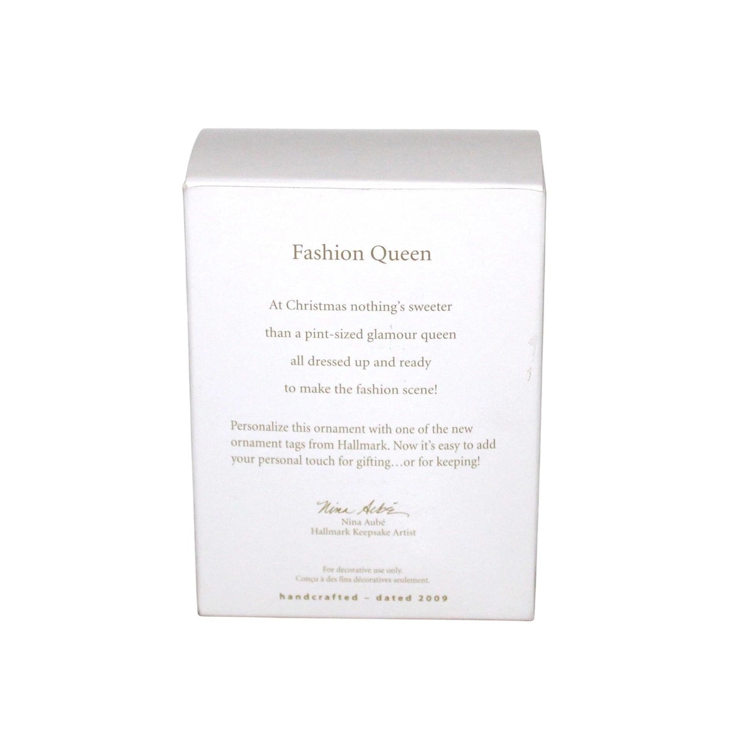 2009 Fashion Queen Hallmark Ornament (Nina's Reindeer) QXG6632