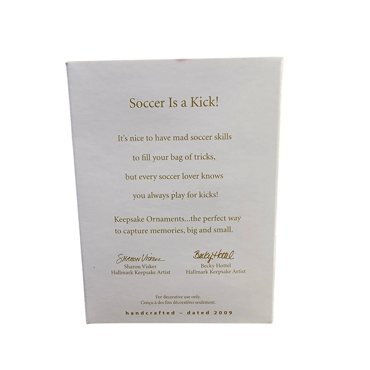 2009 Soccer Is a Kick! Hallmark Ornament (Sports & Activities) QXG6735