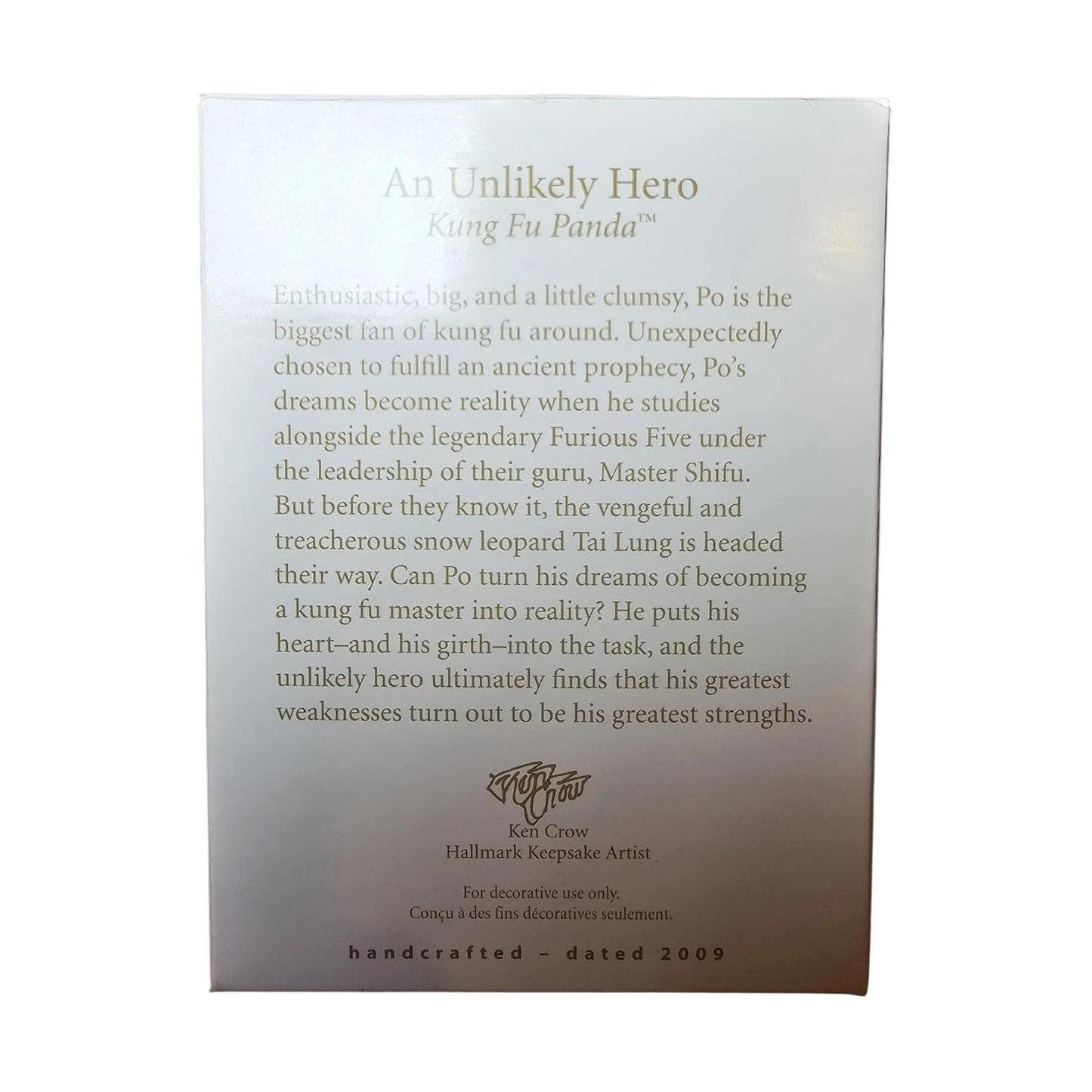 2009 An Unlikely Hero Hallmark Ornament (Kung Fu Panda) QXI1335 Image7