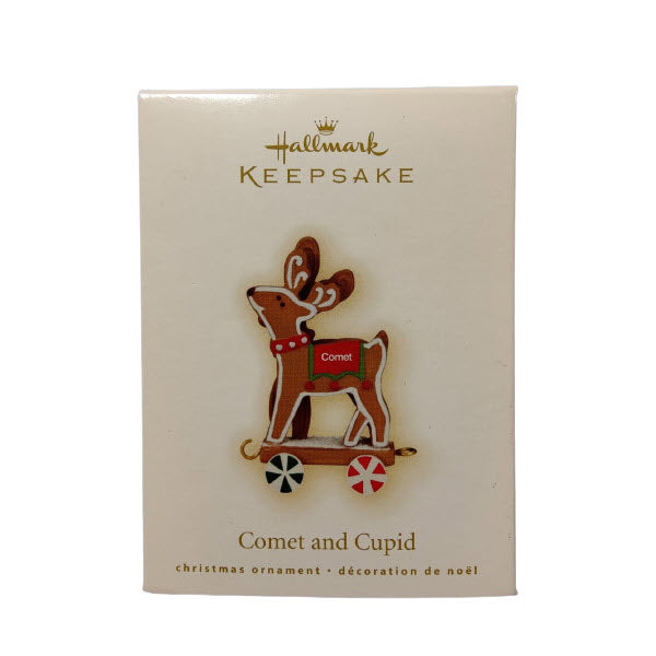 2009 Comet and Cupid Hallmark Ornament (Santa's Sleigh) QRP4715