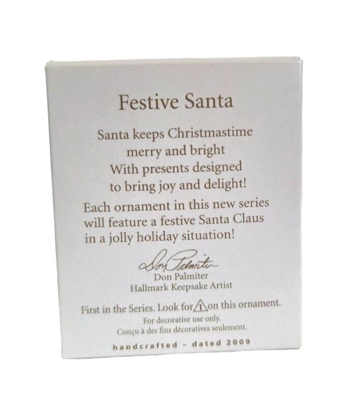 2009 Festive Santa #1 Hallmark Ornament (Festive Santa) QXM9042
