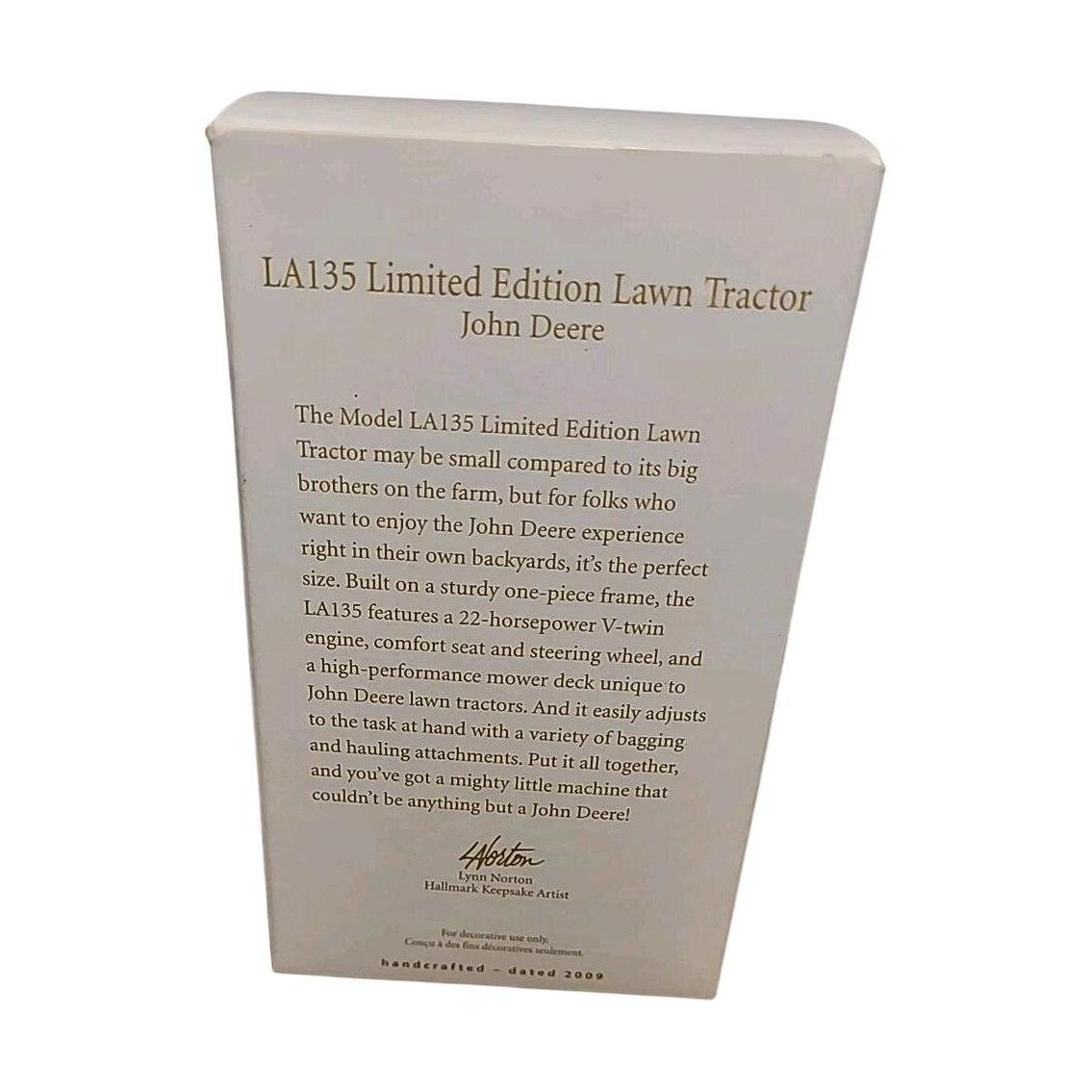 2009 LA135 Limite Edition Lawn Tractor Hallmark Ornament (John Deere) QXI1172 Image7