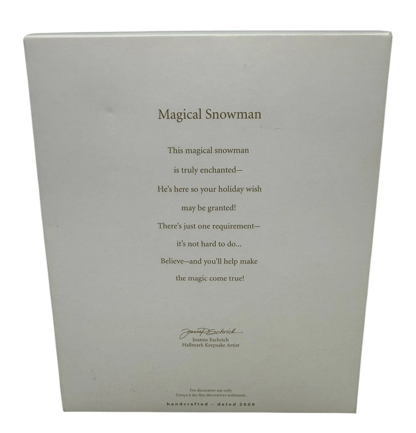 2009 Magical Snowman Hallmark Ornament (Snowmen) QXG6752 Image6