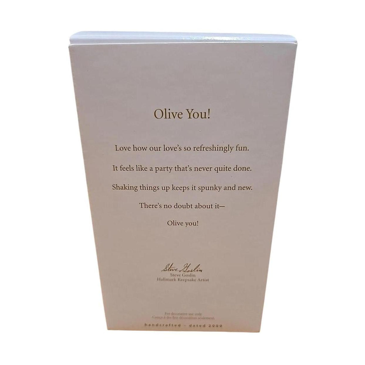 2009 Olive You! Hallmark Ornament (Eat & Drink) QXG6085 Image4