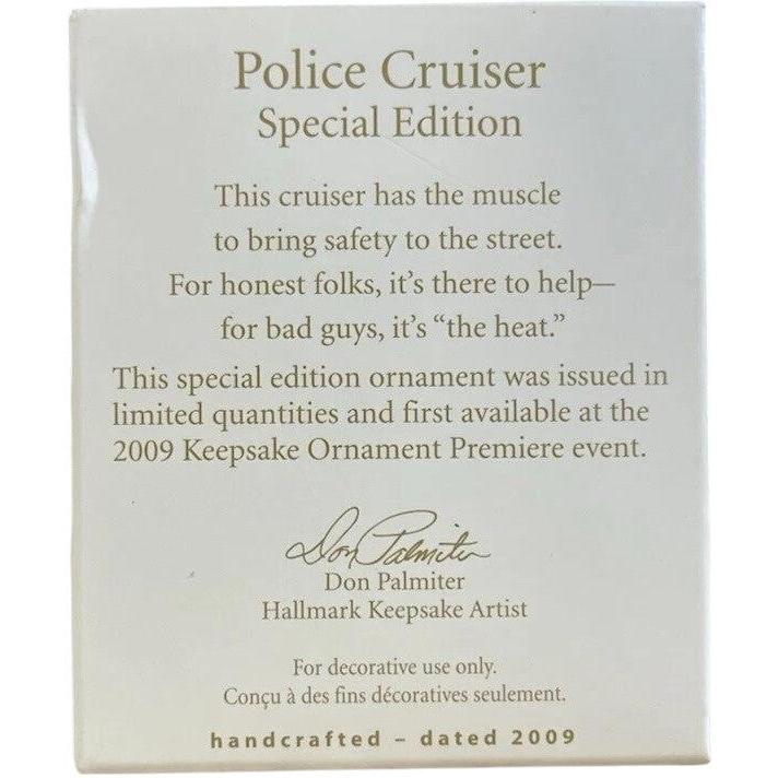2009 Police Cruiser Hallmark Ornament (Vehicle) QXE3015