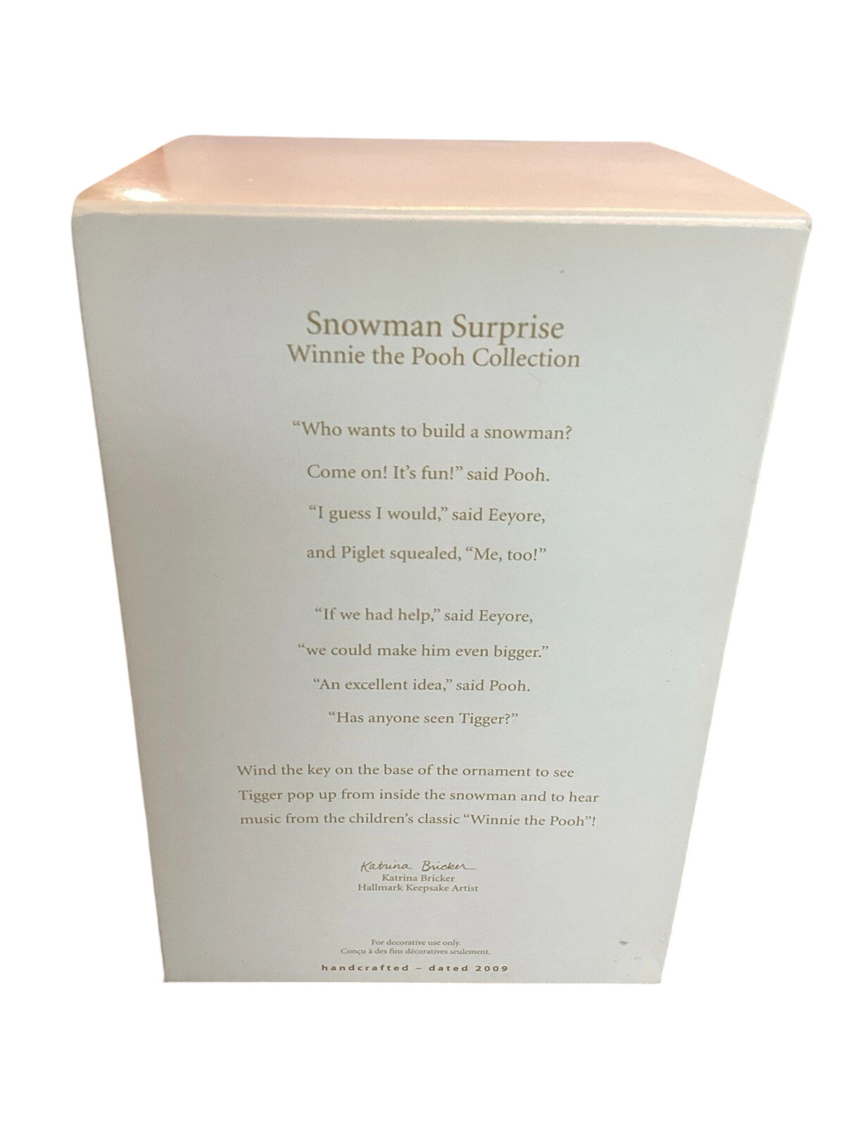 2009 Snowman Surprise Hallmark Ornament (Winnie the Pooh) QXD2012 Image6