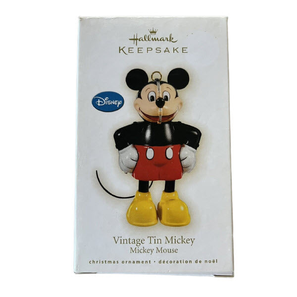 2009 Vintage Tin Mickey Hallmark Ornament (Mickey Mouse) QXD2042