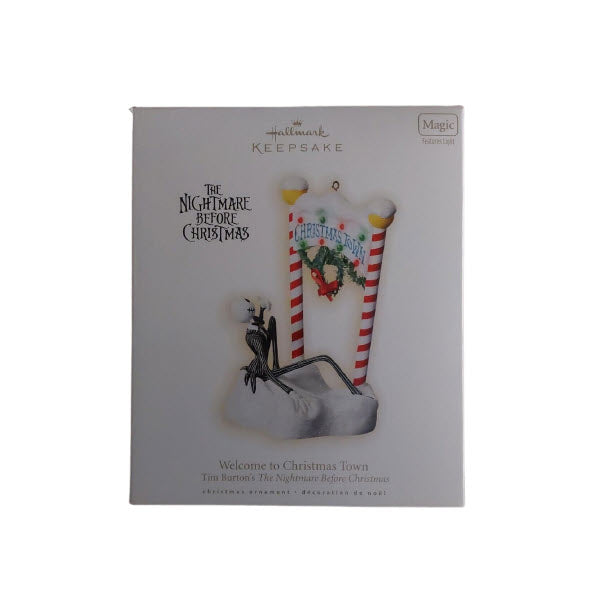 2009 Welcome to Christmas Town Hallmark Ornament (Tim Burton's The Nightmare Before Christmas) QXD2032