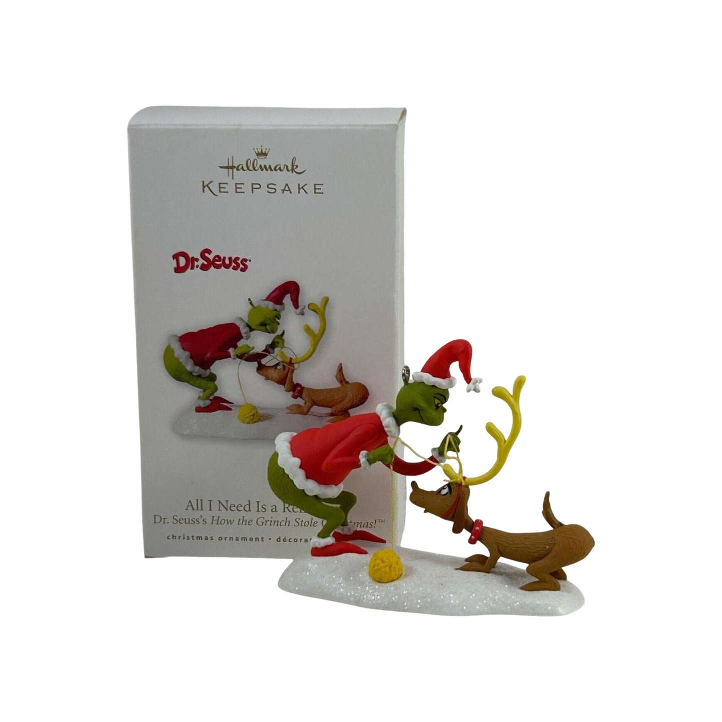 2010 All I Need Is a Reindeer Hallmark Ornament (The Grinch) QXI2183