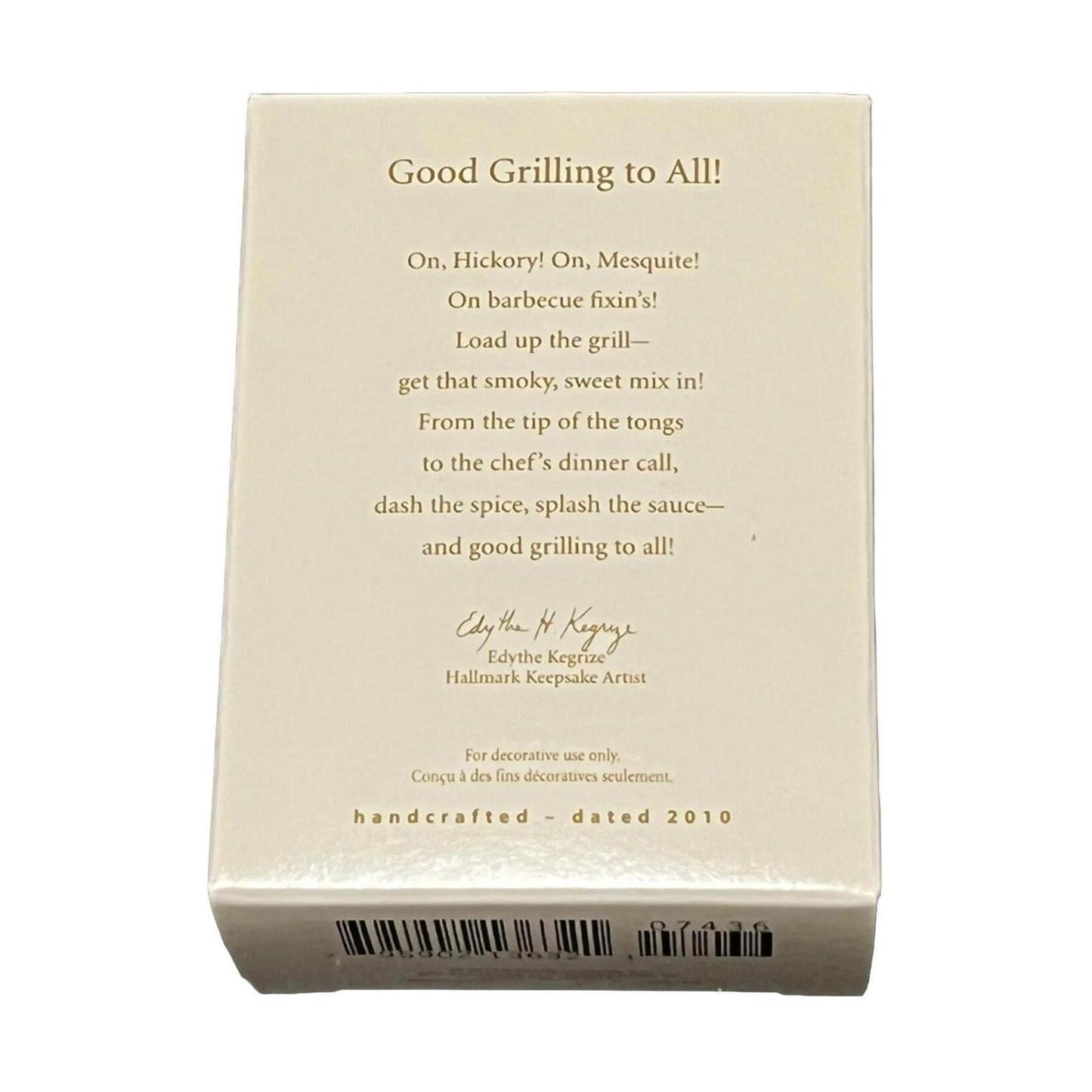 2010 Good Grilling to All! Hallmark Ornament (Reindeer) QXG7436