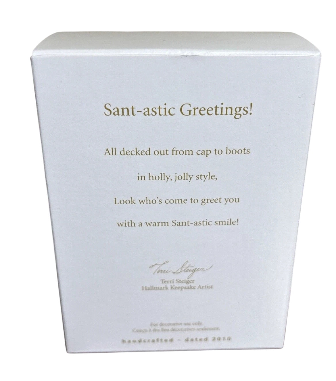 2010 Sant-astic Greetings! Hallmark Ornament (Santa Claus) QXG7393