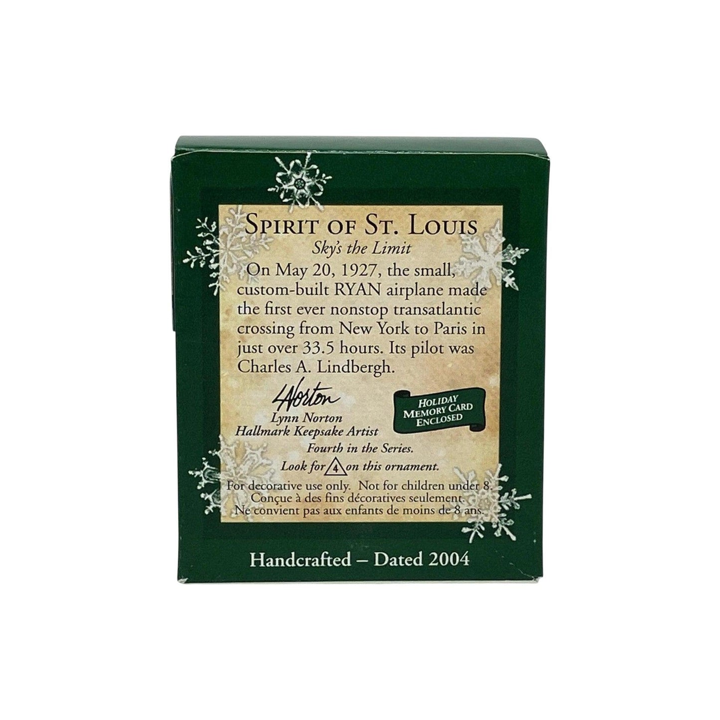 2004 Spirit of St. Louis (Sky’s the Limit Miniature Series)
