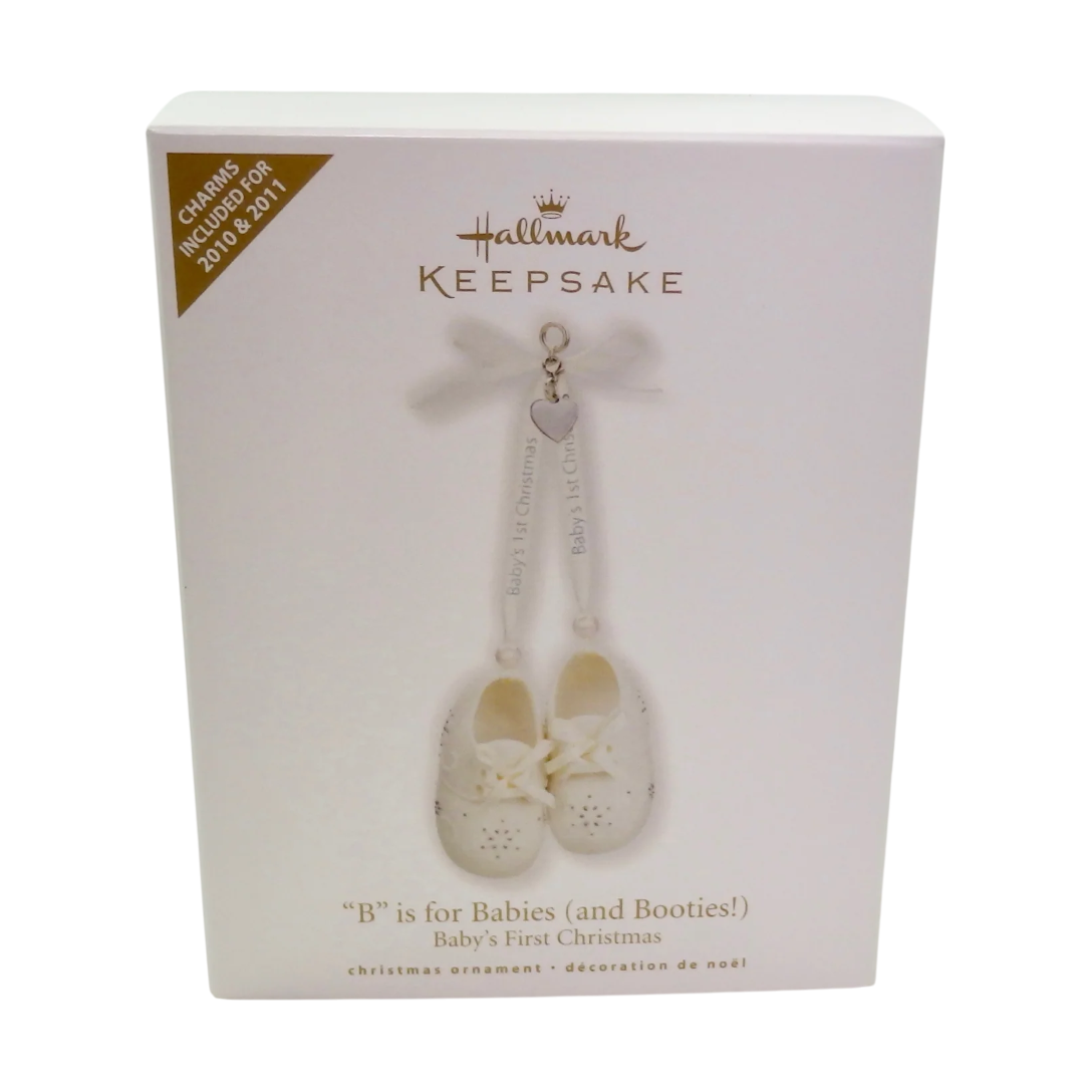 2010 "B" is for Babies and Booties! Hallmark Ornament (Baby's First Christmas) QHG4026