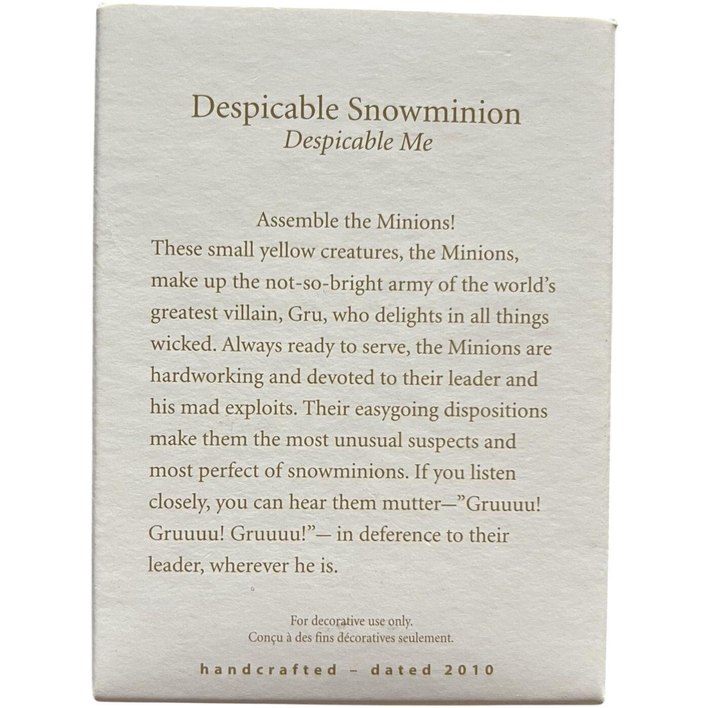 2010 Despicable Snowminion (Despicable Me)