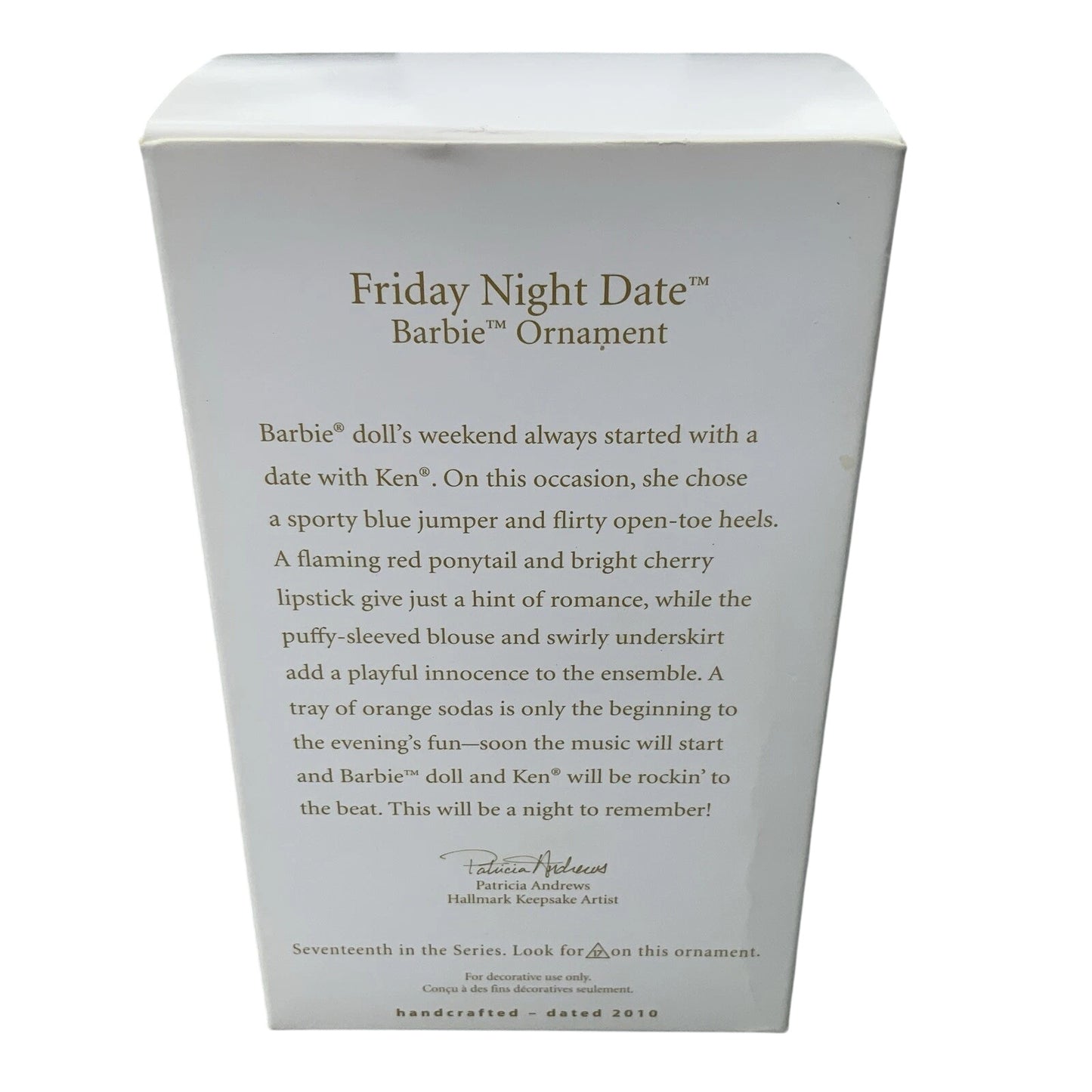 2010 Friday Night Date Hallmark Ornament (Barbie) QX8456 Image6