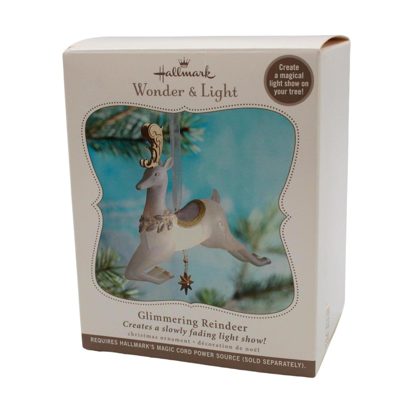 2010 Glimmering Reindeer Hallmark Ornament (Wonder and Light) QXG3616