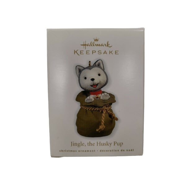 2010 Jingle, the Husky Pup Hallmark Ornament (Jingle and Bell) QXG7073