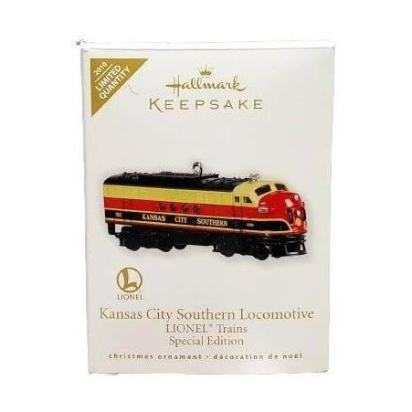 2010 Kansas City Southern Locomotive Repaint Hallmark Ornament (Lionel) QXE3033